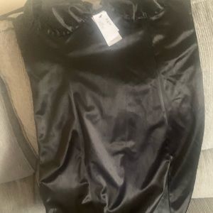 Top shop saten black mini dress